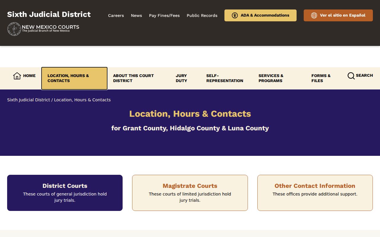 Hidalgo County criminal court clerk locations and contact details