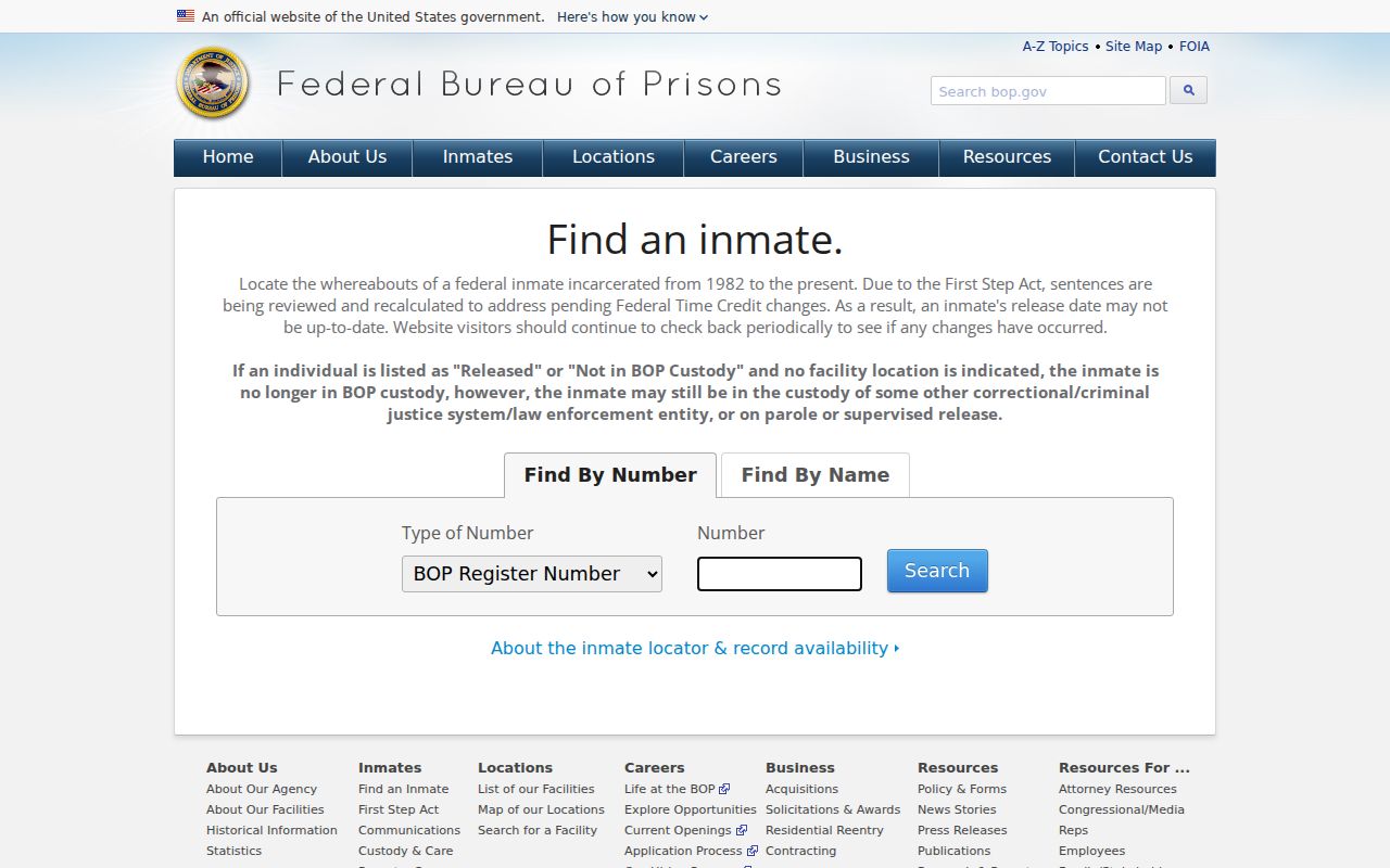 Federal inmate locator for a Lordsburg criminal record search